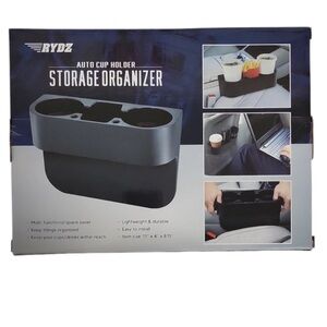 Black Car Seat Gap Filler Organizer with Multiple Compartments
